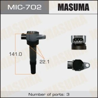 Котушка зажигания Suzuki SX4, Vitara 1.6 (14-) MASUMA MIC702