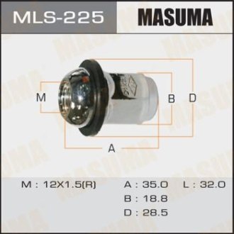 Гайка колеса MASUMA MLS225