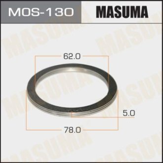Кільце глушителя (62x78x5) MASUMA MOS130