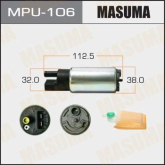 Бензонасос електричний (+сеточка) Mazda/ Mitsubishi/ Nissan/ Suzuki/ Toyota MASUMA MPU106 (фото 1)