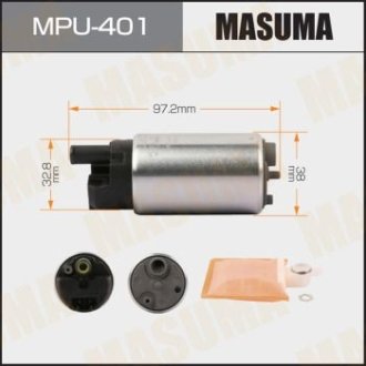 Бензонасос електричний (+сеточка) Honda/ Mazda/ Mitsubishi MASUMA MPU401