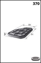 Фільтр повітря (аналогWA6642/LX125) MECAFILTER EL3266