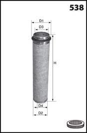 Фільтр повітря MECAFILTER FA3408