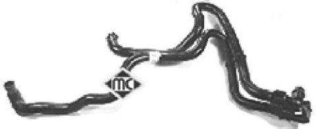 Патрубок отопителя від соединительной трубки к двигателю Citroen Xsara/Peugeot 306 (94-) Metalcaucho 08302