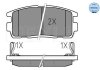 Комплект гальмівних колодок з 4 шт. дисків MEYLE 025 244 9815/W (фото 1)
