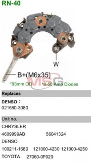 Диодный міст 134306 MOBILETRON RN-40