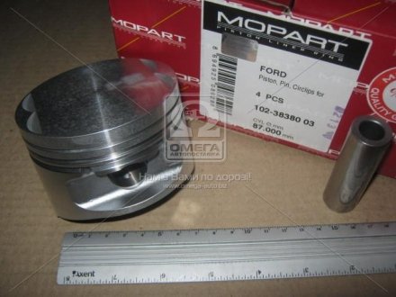 Поршень без кілець FORD 87,00 2,0 DOHC 89- (вир-во) MOPART 102-38380 03