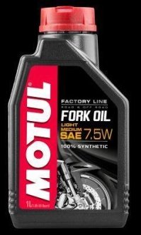 Fork Oil Light/Medium Factory Line SAE 7,5W 6х1 L MOTUL 105926 (фото 1)
