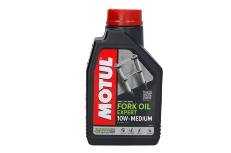 Олива для мото-вилок 1L полусинтетика Fork Oil Expert Medium SAE 10W MOTUL 822201