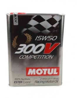 Олива моторна 300V Competition 15W-50, 2л. MOTUL 825702