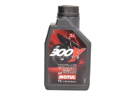 Олива 4T 300V FL SAE 10W40 1L MOTUL 836111