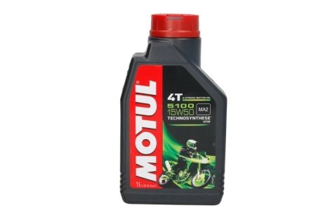 Олива моторна 5100 4T 15W-50, 1л. MOTUL 836711