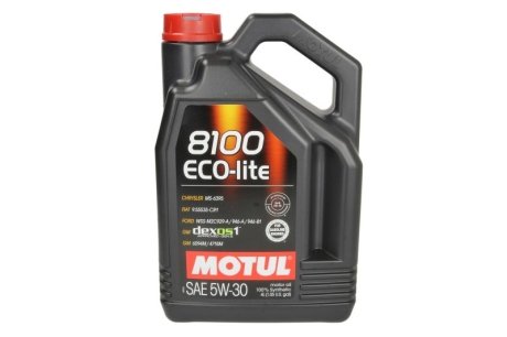 Олива моторна 8100 Eco-Lite 5W-30, 4л. MOTUL 839554