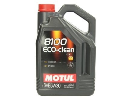 Олива моторна 8100 Eco-Clean 5W-30, 5л. MOTUL 841551 (фото 1)