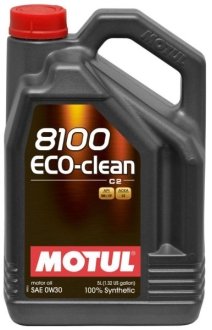 Олива моторна 8100 Eco-Clean 0W-30, 5л. MOTUL 868051 (фото 1)