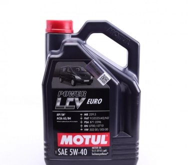 Олива моторна Power LCV Euro 5W-40, 5л. MOTUL 872251 (фото 1)