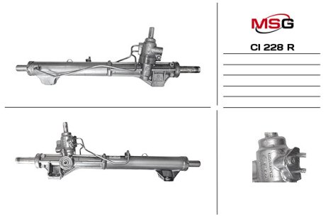 Рульова рейка з ГПК відновлена Fiat Scudo 07-16, Peugeot Expert 07-16, Citroen Jumpy 07-16 MSG CI228R