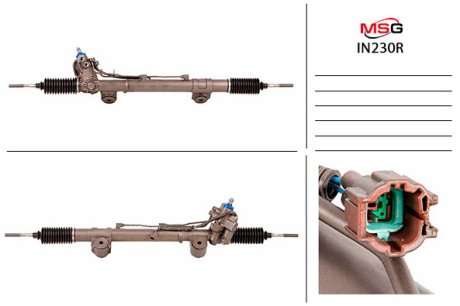 Рульова рейка з ГПК відновлена Infiniti EX 07-13 MSG IN230R