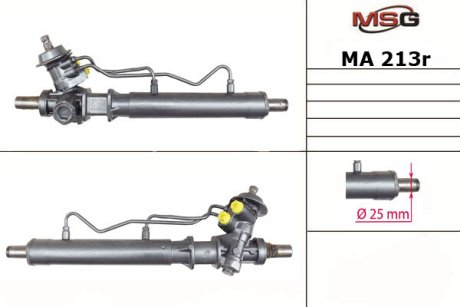 Рульова рейка з ГПК відновлена MAZDA MX-3 91-94 MSG MA213R (фото 1)