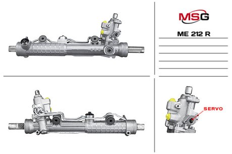 Рульова рейка з ГПК відновлена Mercedes-Benz CL C215 99-06, Mercedes-Benz S-Class W220 98-06 MSG ME212R