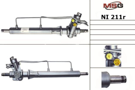 Рульова рейка з ГПК відновлена Nissan Primera P11 96-02 MSG NI211R