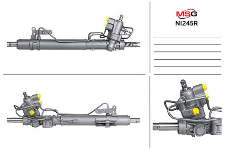 Рульова рейка з ГПК відновлена NISSAN MURANO 2.5D AWD 2011- MSG NI245R (фото 1)