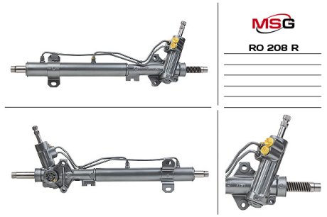 Рульова рейка з ГПК відновлена ROVER Montego 1984-1995,ROVER Austin Maestro 1988-1995 MSG RO208R