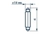 C10W 24V 10W SV8,5 11X41 |FESTOON LAMPS| 10шт NARVA 17327 (фото 1)