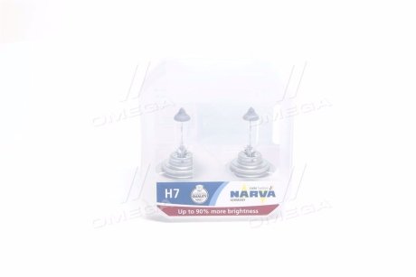 Лампа розжарювання SET H7 12V 55W PX26d RANGE POWER +90 (к-т 2шт) (вир-во) NARVA 48047S2