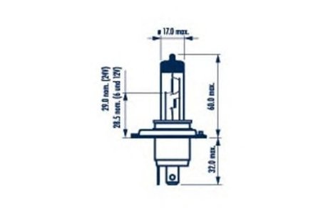 H4 24V 75/70W P43t NARVA 48892