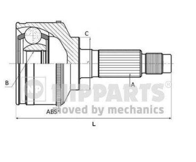 Комплект пыльника приводного вала NIPPARTS J2822129