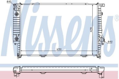 Радиатор охолоджування NISSENS 60694A