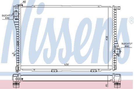 Радиатор охолоджування NISSENS 60754A