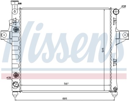 Радиатор охолоджування NISSENS 61009 (фото 1)
