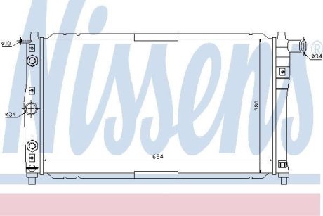 Радиатор системи охолодження NISSENS 616591