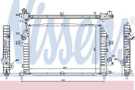 Радіатор охолодження NISSENS 630705