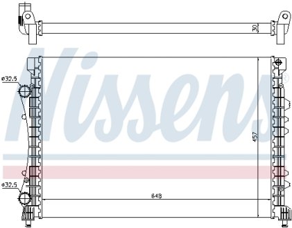 Радиатор охолоджування NISSENS 63815 (фото 1)