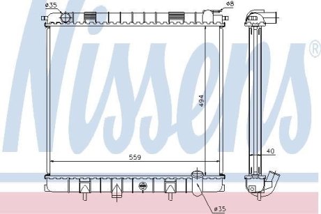 Радіатор. NISSENS 64302A