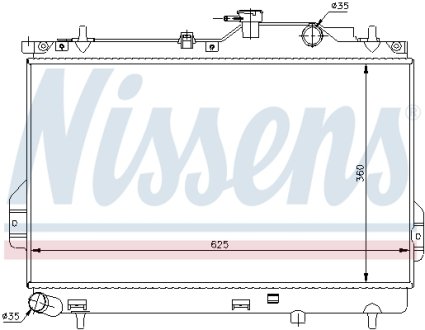 Радиатор охолоджування NISSENS 67484