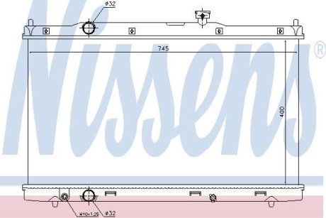 Радиатор охолоджування NISSENS 681376