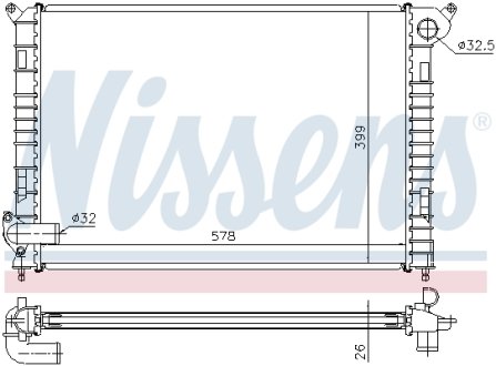 Радiатор NISSENS 69700A