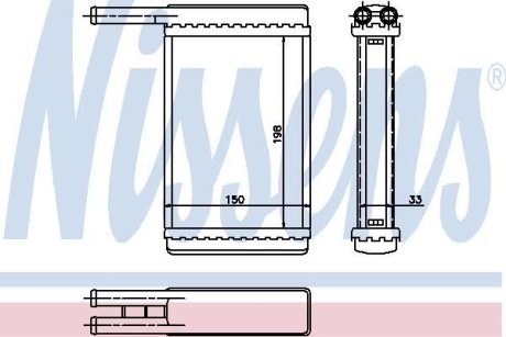 Радиатор пічки NISSENS 71753 (фото 1)