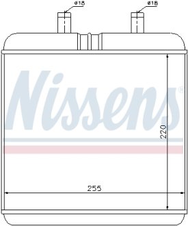 Радиатор обігрівача IVECO DAILY (99-) (вир-во) NISSENS 71810 (фото 1)