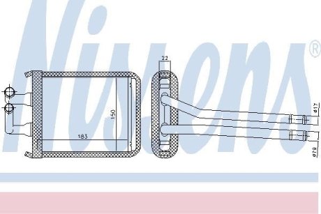 Радиатор пічки NISSENS 77540