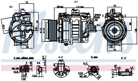 Компрессор кондиціонера NISSENS 890060 (фото 1)