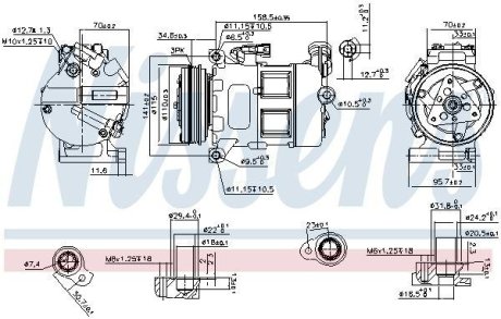 Компрессор кондиціонера NISSENS 890062