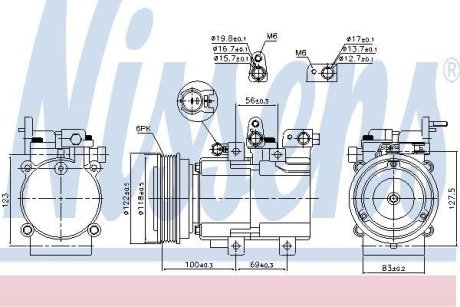 Компрессор кондиціонера First Fit NISSENS 890130 (фото 1)