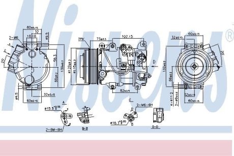 Компрессор кондиціонера First Fit NISSENS 890141