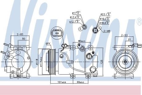 Компрессор кондиціонера First Fit NISSENS 890174 (фото 1)