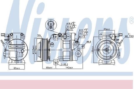 Компрессор кондиціонера NISSENS 890175